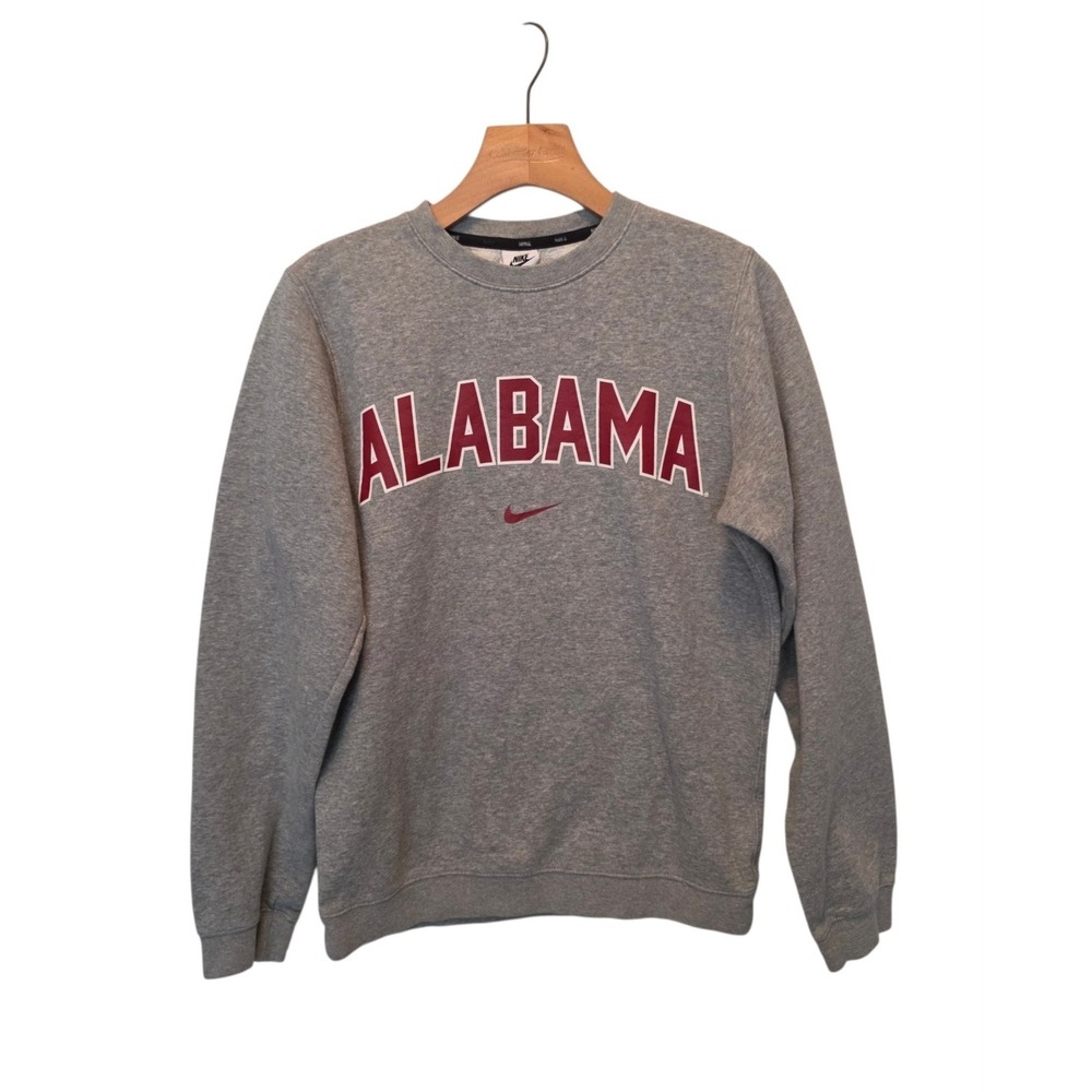 Vintage Nike Alabama Crimson Tide Sweatshirt Gray Pullover Cotton Mens‎ XS